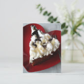 Chocolade Cake Heart Bord Briefkaart (Staand voorkant)