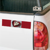 Chocolade Cake Heart Bord Bumpersticker (Op Truck)
