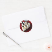 Chocolade Cake Heart Bord Ronde Sticker (Envelop)