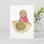 Chocolade Cake Kaart (Staand voorkant)