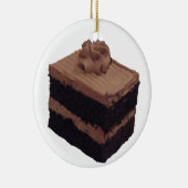 Chocolade Cake Keramisch Ornament (Rechts)