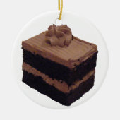 Chocolade Cake Keramisch Ornament (Voorkant)