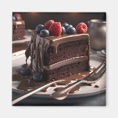 Chocolade Cake Magneet (Voorkant)