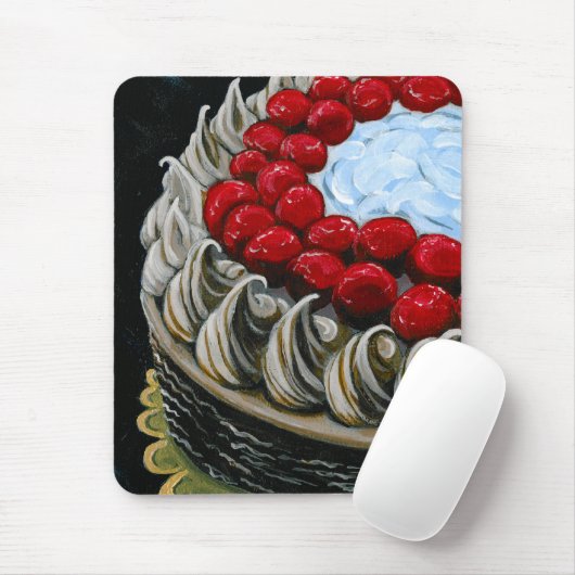 Chocolade Cake met Cherries Muismat (Met muis)