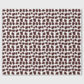 Chocolade cake patroon cadeaupapier (Vlak)