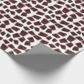 Chocolade cake patroon cadeaupapier (Hoek)