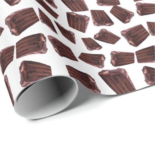 Chocolade cake patroon cadeaupapier (Rol Hoek)