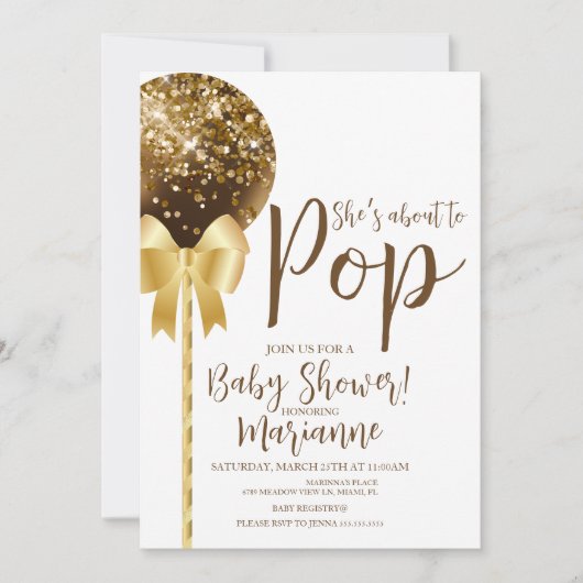 Chocolade Cake Pop staat op het punt om te barsten Kaart (Voorkant)