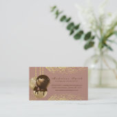 Chocolade Cake pops Glitter Bakken Cake Decorateur Visitekaartje (Staand voorkant)