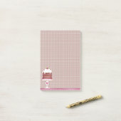 Chocolade Cake Post-it® Notes (Op bureau)