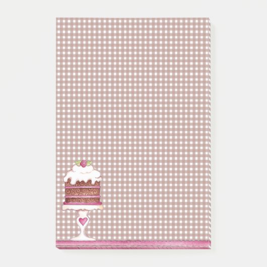 Chocolade Cake Post-it® Notes (Voorkant)