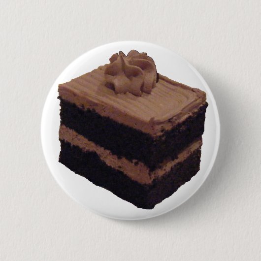 Chocolade Cake Ronde Button 5,7 Cm (Voorkant)