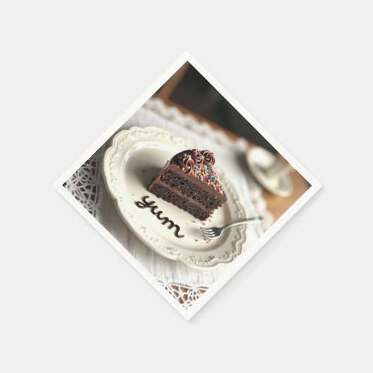 Chocolade Cake Servet (Hoek)