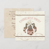 Chocolade Cake Swirl Bridal Shower Kaart (Voorkant / Achterkant)