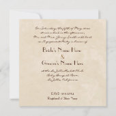 Chocolade Cake Swirl Bridal Shower Kaart (Achterkant)