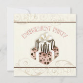 Chocolade Cake Swirl Bridal Shower Kaart (Voorkant)