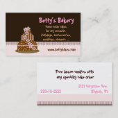 Chocolade Cake Visitekaartje (Voorkant / Achterkant)