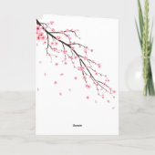 Chocolade Cake wenst verjaardagskaart Kaart (Achterkant)