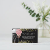 Chocolade Cakepops Glitter Baking Cake Decorator Visitekaartje (Staand voorkant)