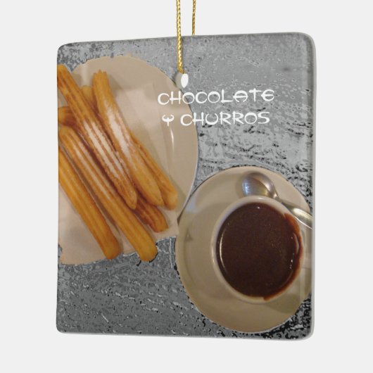Chocolade Caliente con Churros Keramisch Ornament (Links)