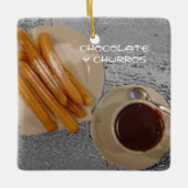 Chocolade Caliente con Churros Keramisch Ornament (Voorkant)