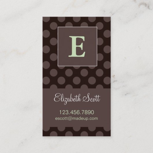 Chocolade Calling Card Contactkaartje (Voorkant)