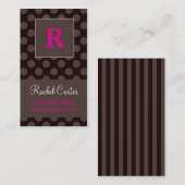 Chocolade Calling Card Contactkaartje (Voorkant / Achterkant)