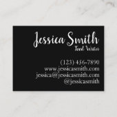 Chocolade Candy Cane Sweet Food Writer Pastry Chef Visitekaartje (Achterkant)