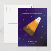 Chocolade Candy Corn Briefkaart (Voorkant / Achterkant)