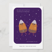 Chocolade Candy Corn Duo "CountingBlessings" Herfs Feestdagenkaart (Voorkant)