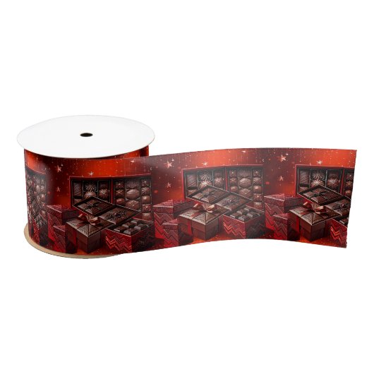 Chocolade Candy Satijnen Lint (Spoel)