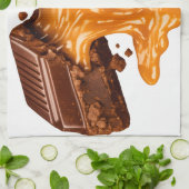 Chocolade Caramel Keukenhanddoek (Gevouwen)