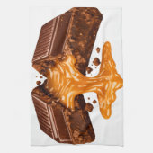 Chocolade Caramel Keukenhanddoek (Verticaal)