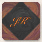 Chocolade Carmel Swirl Bier Onderzetter (Voorkant)