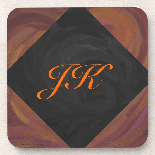 Chocolade Carmel Swirl Bier Onderzetter (Voorkant)