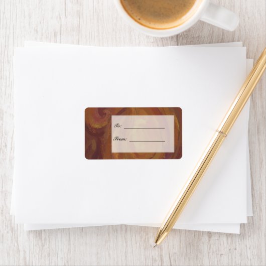 Chocolade Carmel Swirl Etiket (Insitu)