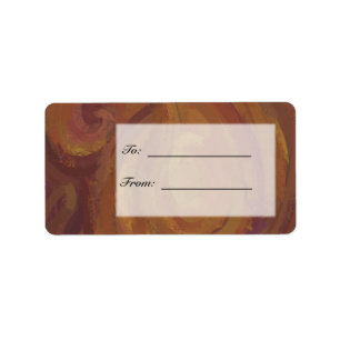 Chocolade Carmel Swirl Etiket