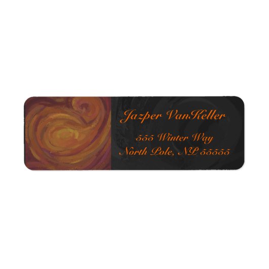 Chocolade Carmel Swirl Etiket (Voorkant)