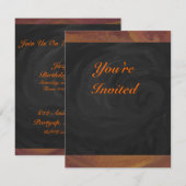 Chocolade Carmel Swirl Kaart (Voorkant / Achterkant)