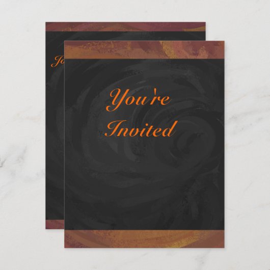 Chocolade Carmel Swirl Kaart (Voorkant / Achterkant)