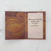 Chocolade Carmel Swirl Kaart (Binnen)