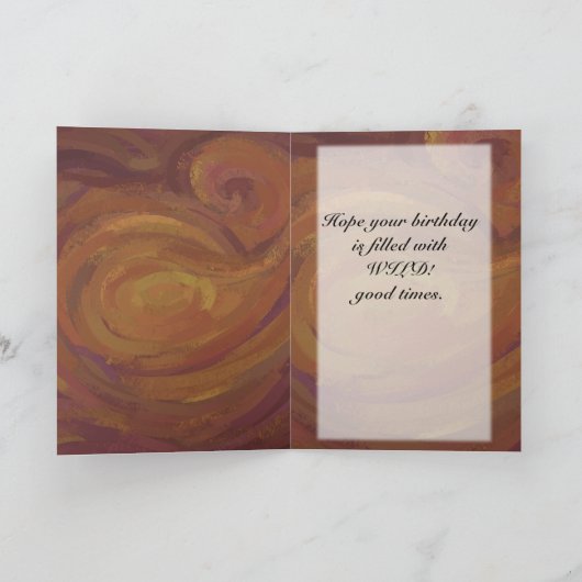 Chocolade Carmel Swirl Kaart (Binnen)