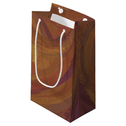 Chocolade Carmel Swirl Klein Cadeauzakje (Voorkant Gekanteld)