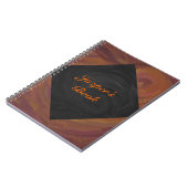 Chocolade Carmel Swirl Notitieboek (Linkerzijde)