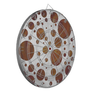 Chocolade Carmel Swirl Polka Dot Dartbord