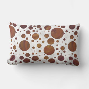 Chocolade Carmel Swirl Polka Dot Kussen