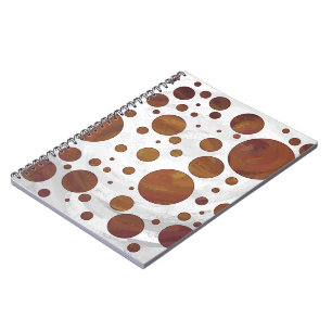 Chocolade Carmel Swirl Polka Dot Notitieboek