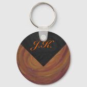 Chocolade Carmel Swirl Sleutelhanger (Voorkant)