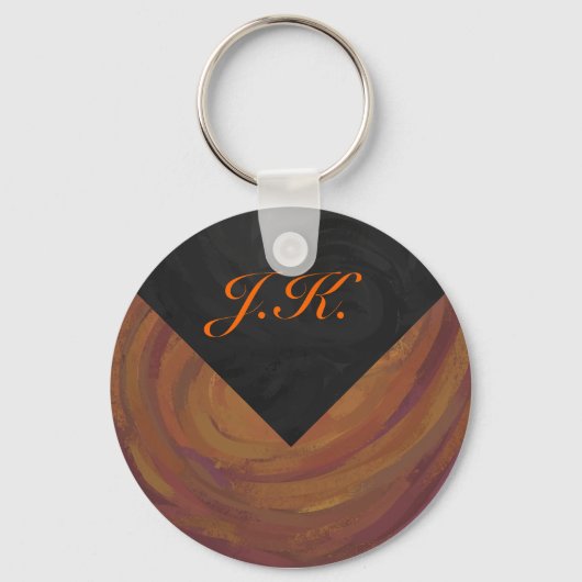 Chocolade Carmel Swirl Sleutelhanger (Voorkant)