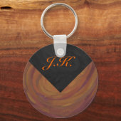 Chocolade Carmel Swirl Sleutelhanger (Voorkant)